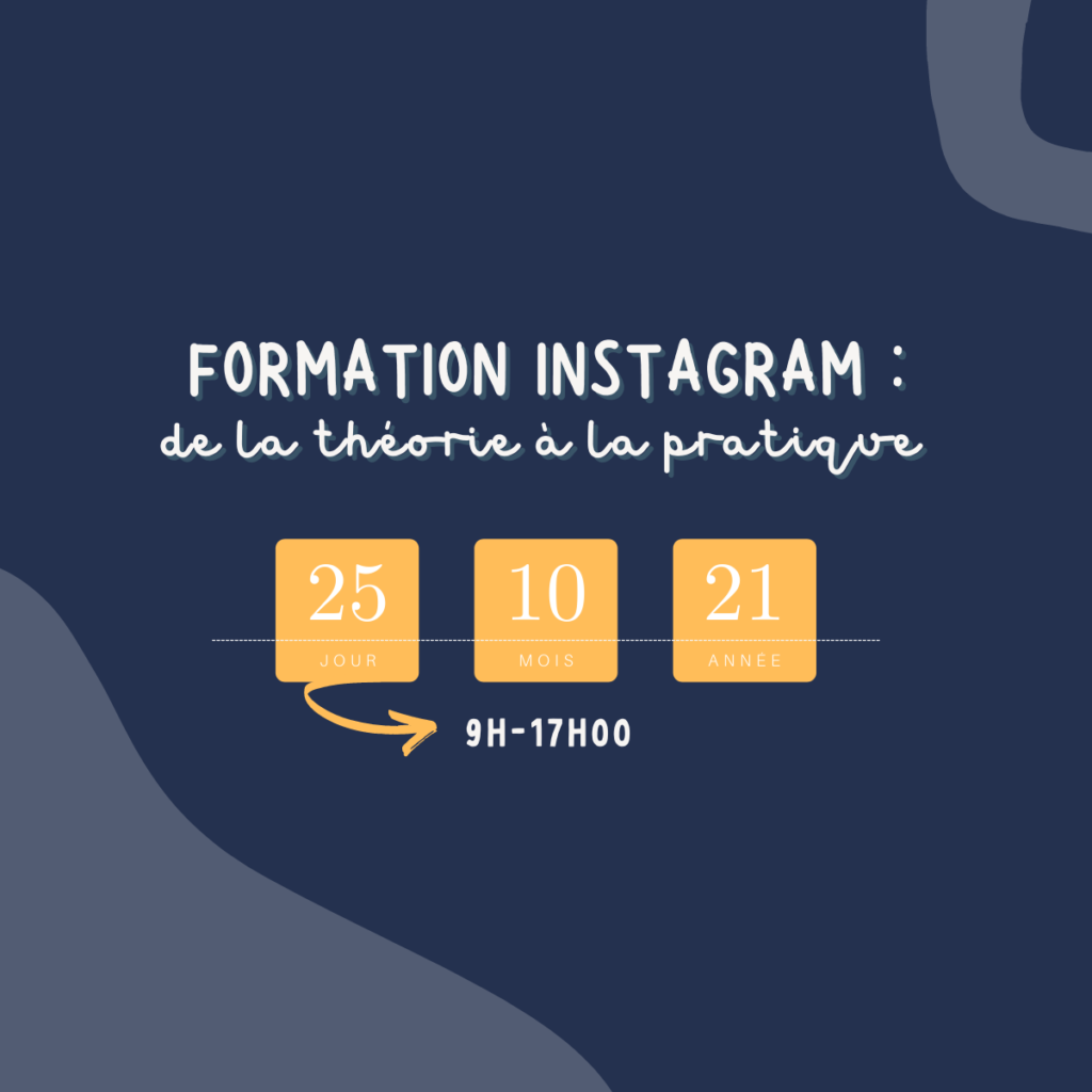 Dates formation Instagram octobre